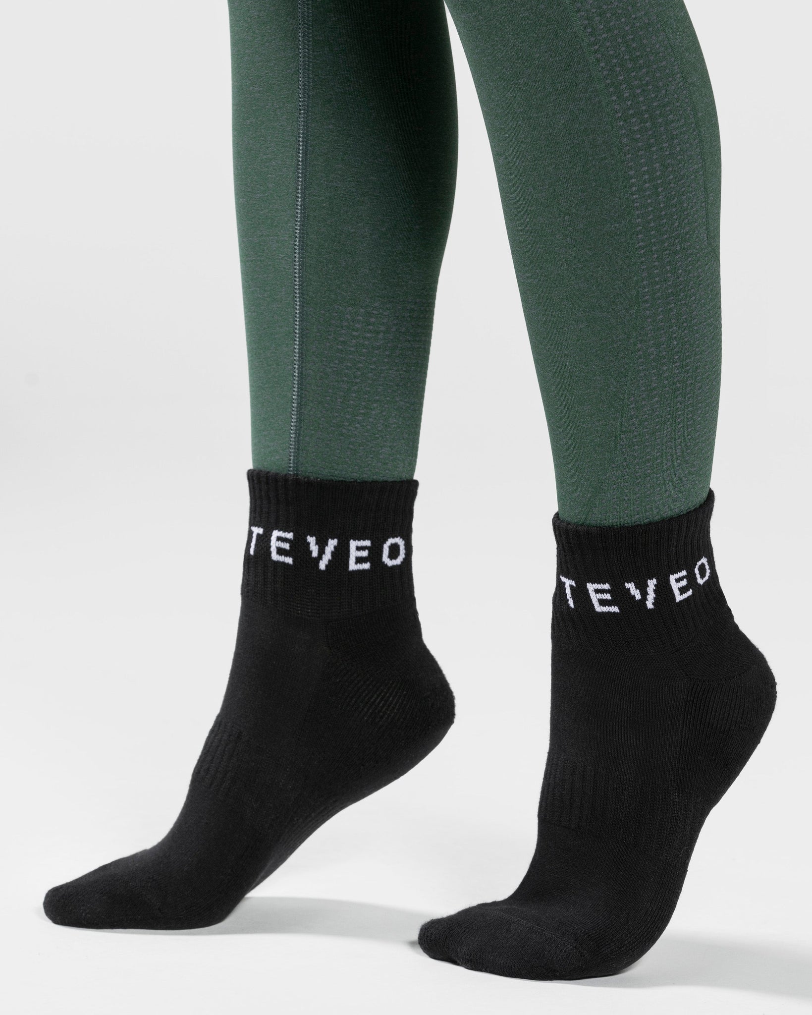 TEVEO Knöchelsocken (2er) "Schwarz"