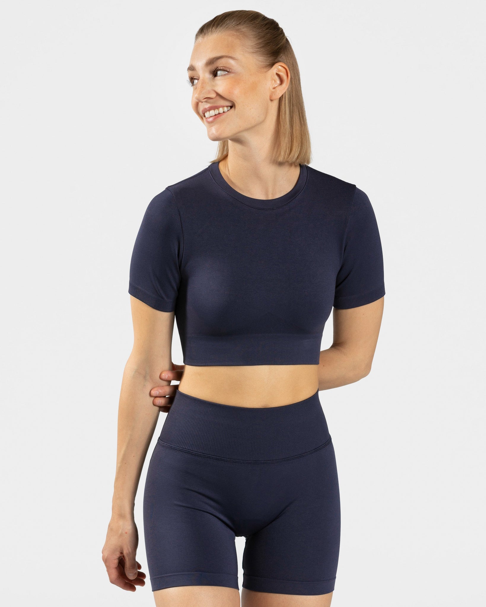 Sensation Crop Top „Dunkelblau“