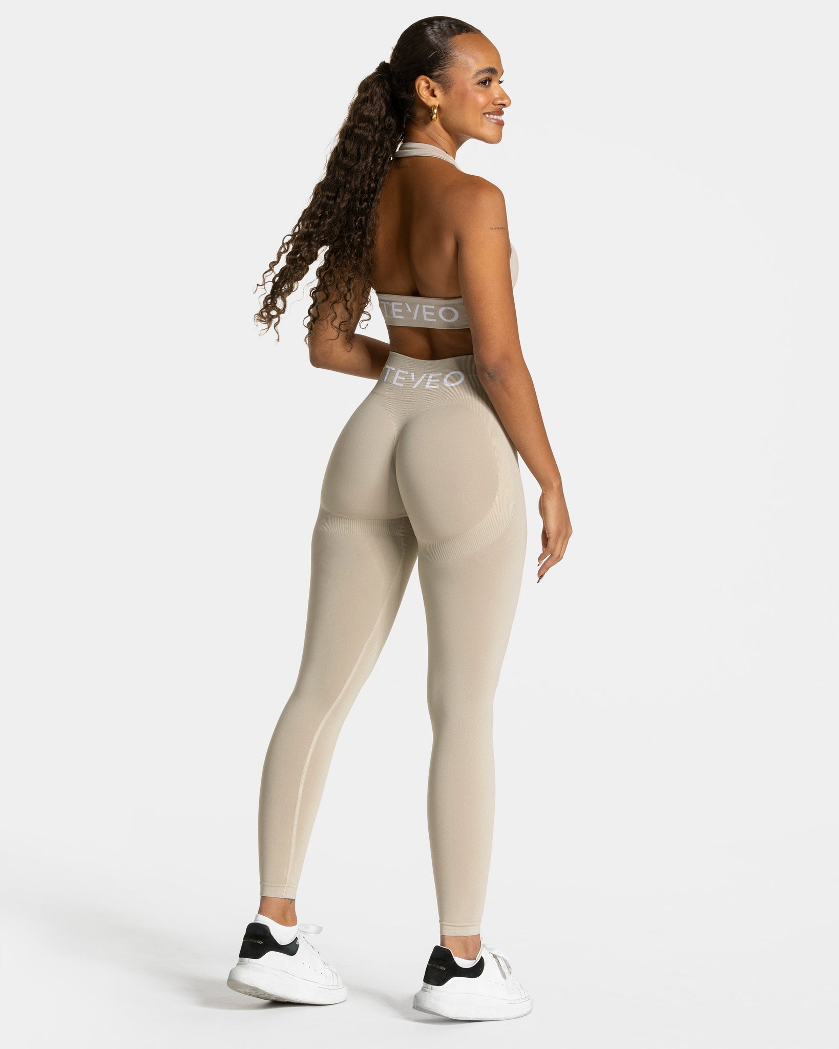Signature Covert Scrunch Leggings „Latte“