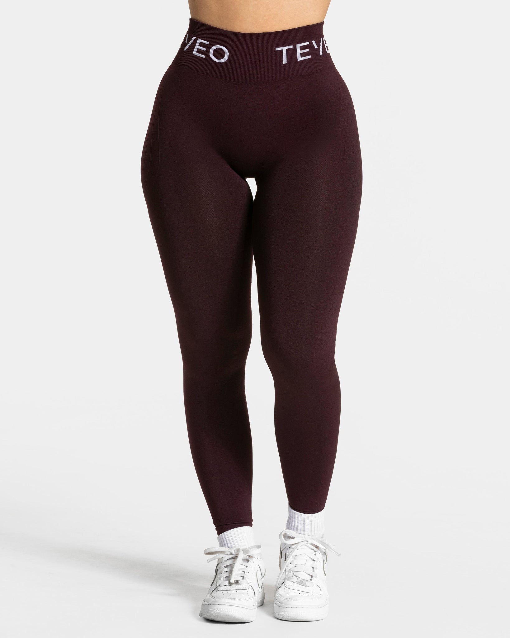 Signature Covert Scrunch Leggings „Merlot“