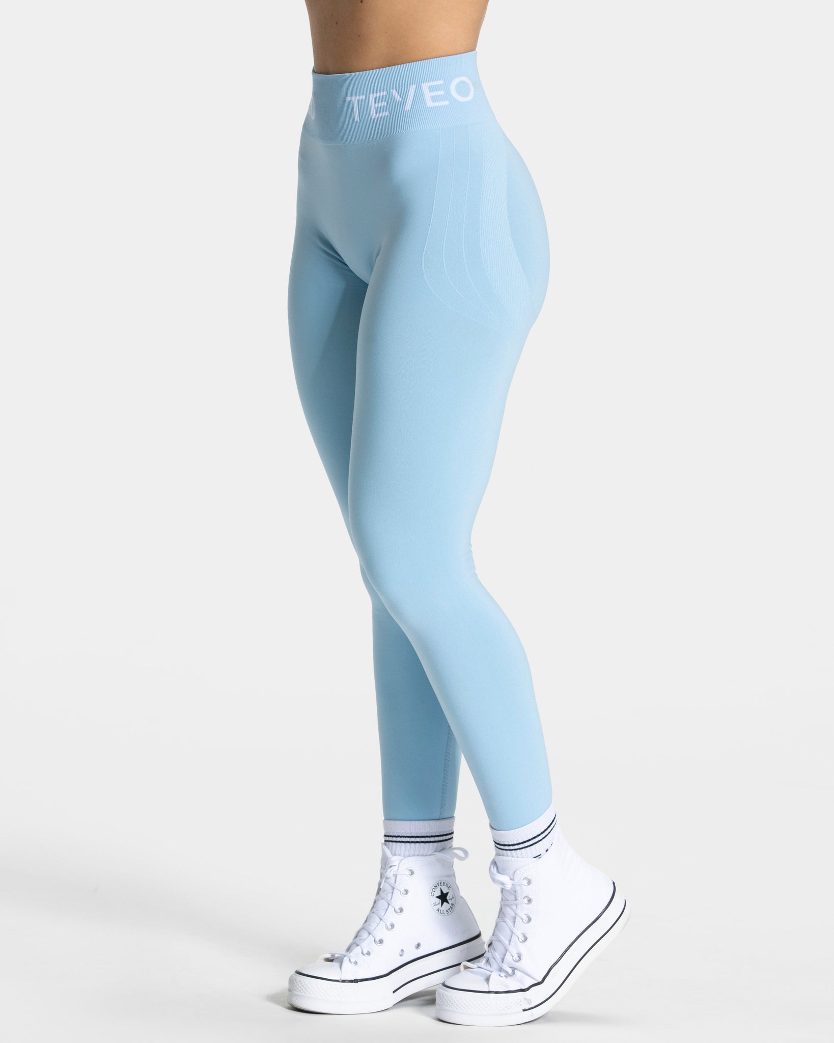 Signature Scrunch Leggings „Eisblau“