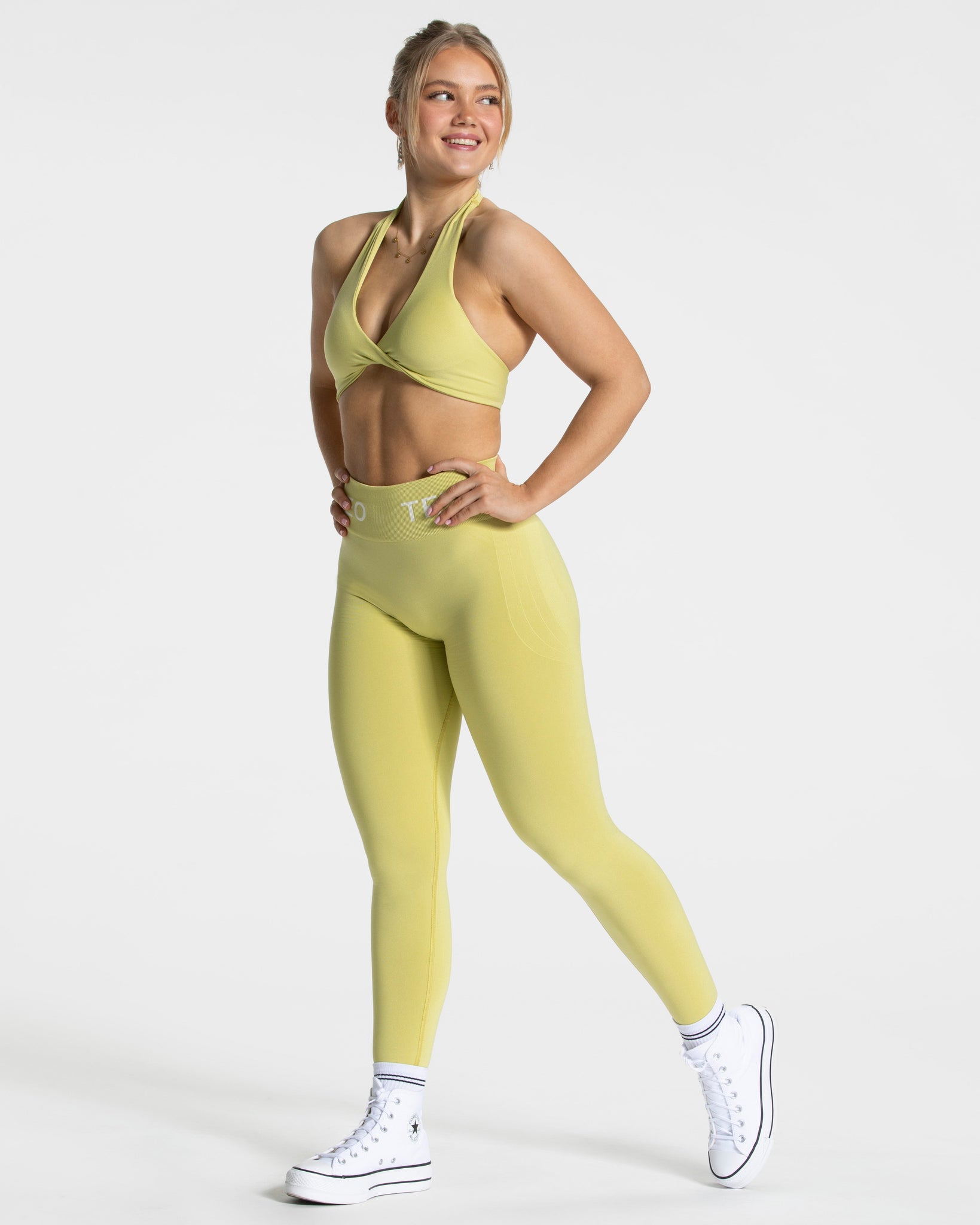 Signature Scrunch Leggings „Limette“