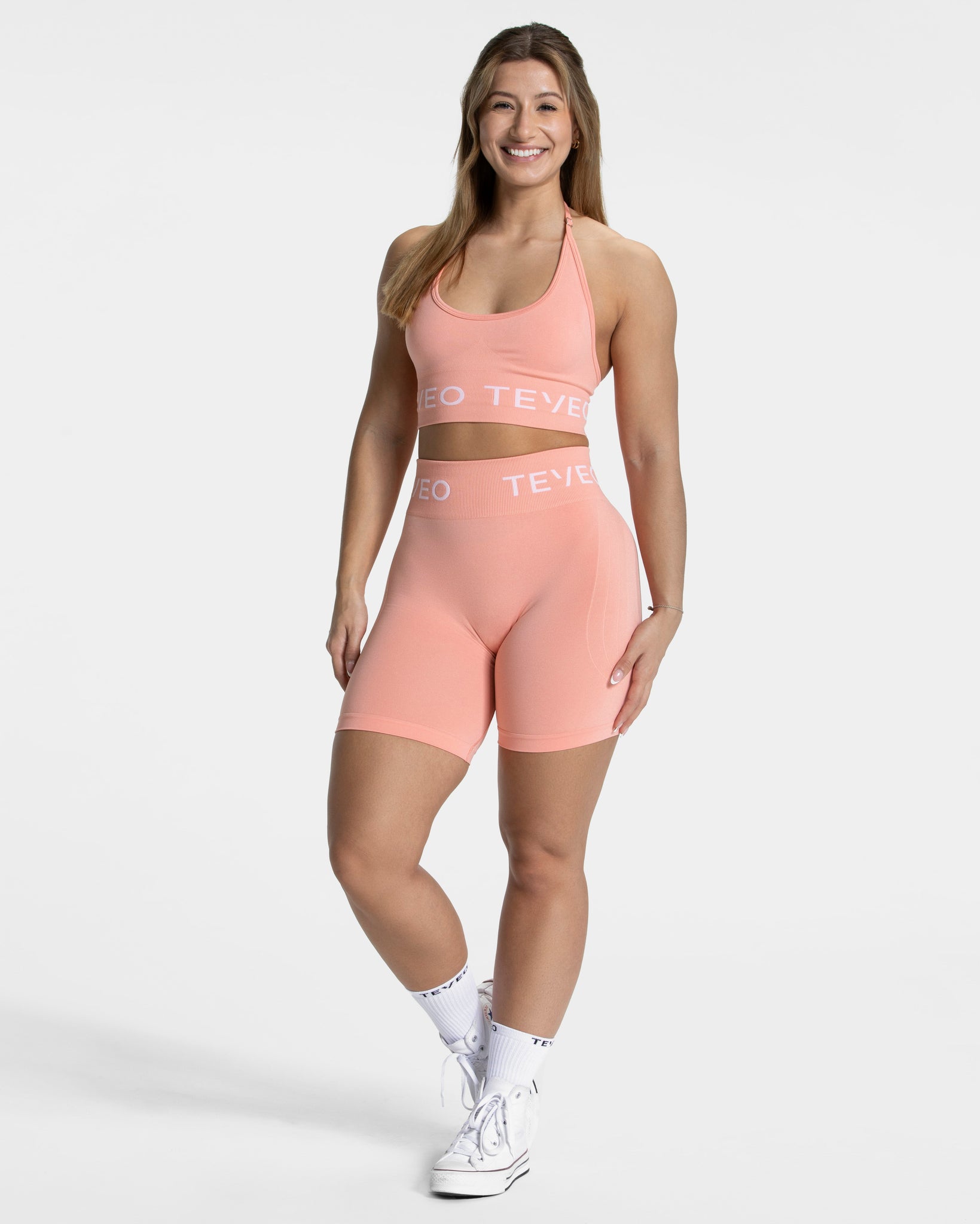 Signature Scrunch Short „Pfirsich“