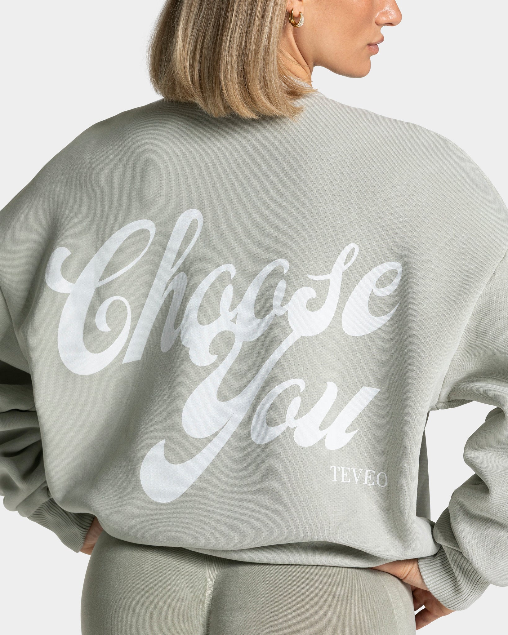Acid Oversized Sweater „Salbei“
