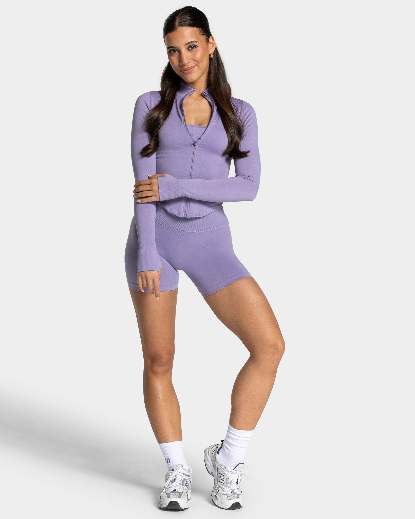 Femme Shaping Zip Jacke „Lavendel“