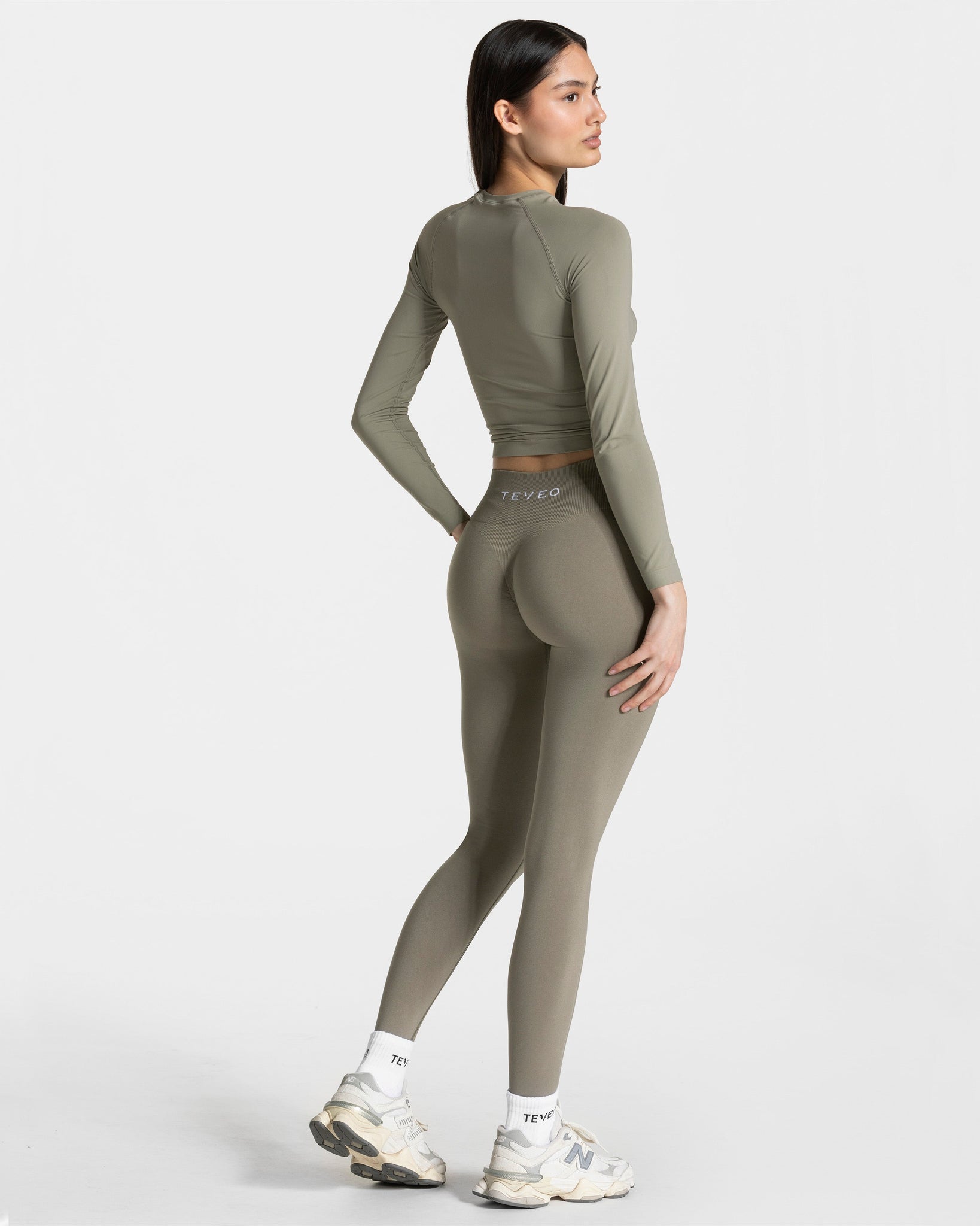 Timeless Pro Covert Scrunch Leggings „Khaki“