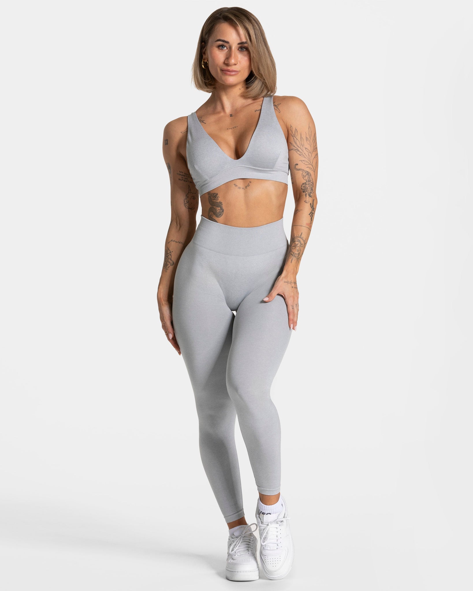 Timeless Pro Covert Scrunch Leggings "Hellgrau"