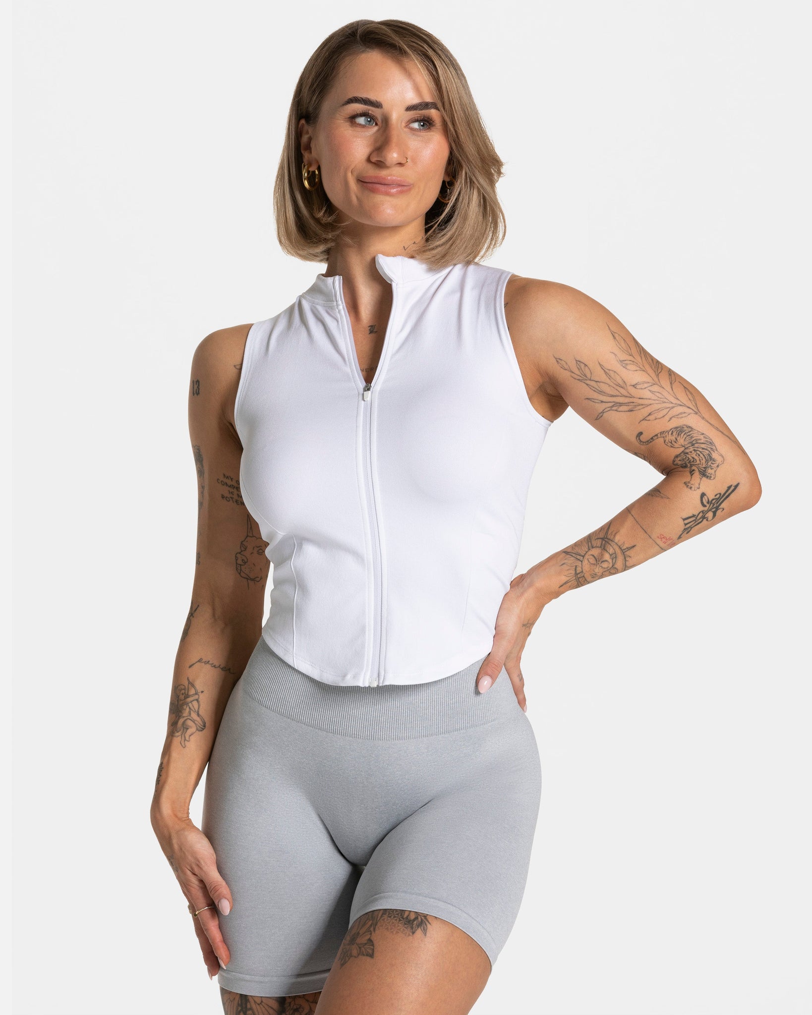 Timeless Pro Zip Tank "Weiß"