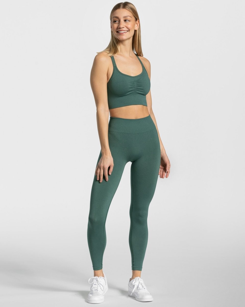 Timeless Scrunch Leggings "Dunkelgrün"