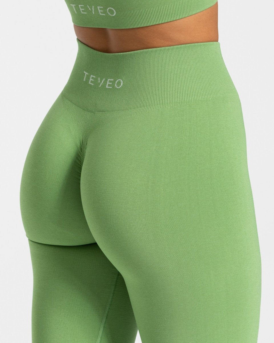Zeitlose Scrunch Leggings „Olive“
