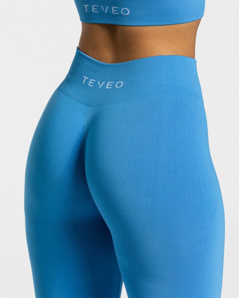 Timeless Scrunch Leggings "Sommerblau"