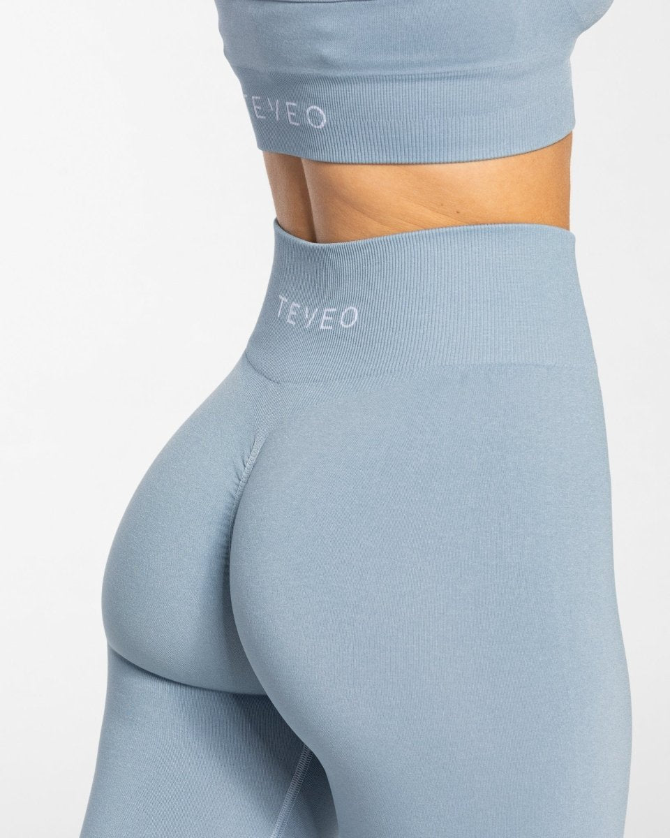 Timeless Scrunch Leggings "Stahlblau"