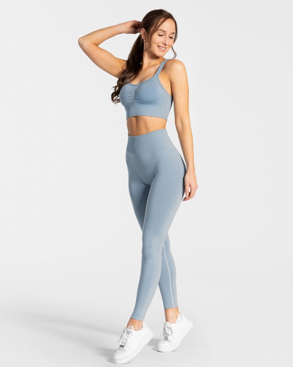 Timeless Scrunch Leggings "Stahlblau"