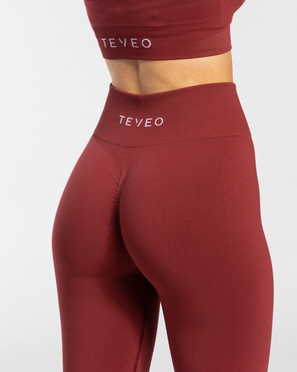 Timeless Scrunch Leggings "Weinrot"
